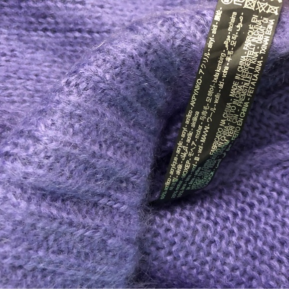 ZARA purple off shoulder sweater top - Picture 5 of 6